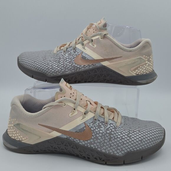 Nike Shoes - Nike Metcon 4 XD Women 10 Atmosphere Grey Rose Gold Metallic AV2252-001 Shoes